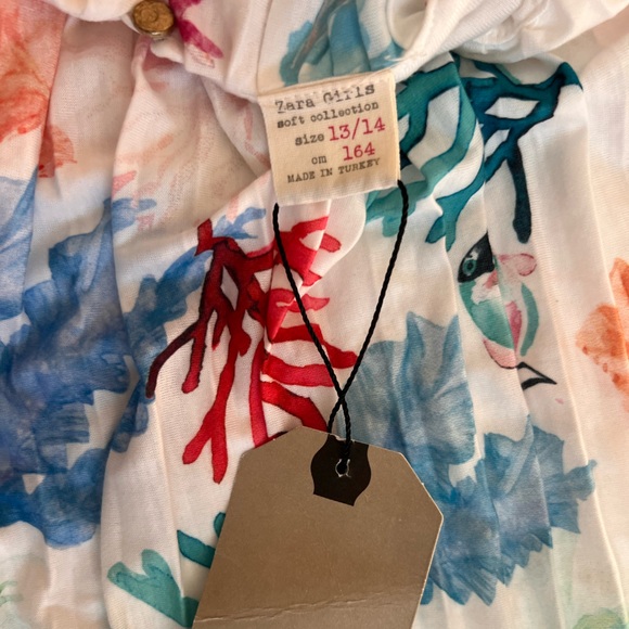 Zara Girls Sea Life Print Dress - Picture 2 of 5